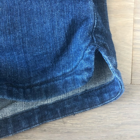 Rewash dark blue denim jean shorts size 6 27 cute summer zipper essentials - Picture 3 of 5